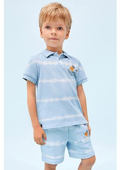 Bermudy dzianina tie dye dla chłopca Mayoral - niebieskie ze sklepu 5.10.15 w kategorii Spodenki chłopięce - zdjęcie 169717506