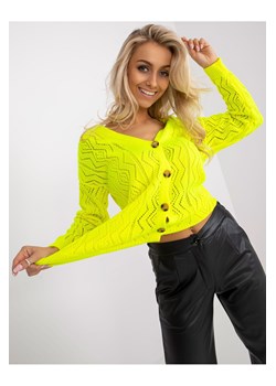 Dzianinowy sweter damski RUE PARIS żółty ze sklepu 5.10.15 w kategorii Swetry damskie - zdjęcie 169717527