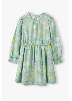 Zielona sukienka w kolorowe kwiaty - Max&Mia ze sklepu 5.10.15 w kategorii Sukienki dziewczęce - zdjęcie 169717797