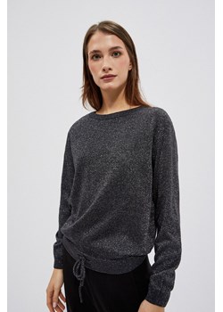Sweter damski grafitowy z metaliczną nitką ze sklepu 5.10.15 w kategorii Swetry damskie - zdjęcie 169717818