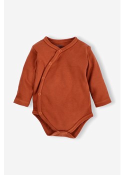 Body niemowlęce z bawełny organicznej - brązowe ze sklepu 5.10.15 w kategorii Body niemowlęce - zdjęcie 169717938