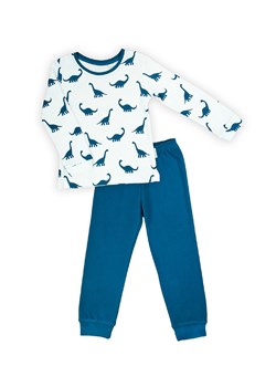 Bawełniana piżama chłopięca z długim rękawem- niebieskie dinozaury ze sklepu 5.10.15 w kategorii Piżamy dziecięce - zdjęcie 169717987