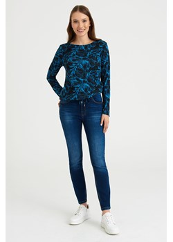 Wzorzysty sweter damski z długim rękawem ze sklepu 5.10.15 w kategorii Swetry damskie - zdjęcie 169718047