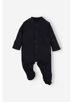 Pajac niemowlęcy z bawełny organicznej dla chłopca czarny ze sklepu 5.10.15 w kategorii Pajacyki - zdjęcie 169718235