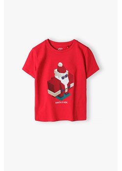 T-shirt świąteczny z Mikołajem - Santa is here ze sklepu 5.10.15 w kategorii T-shirty chłopięce - zdjęcie 169718316