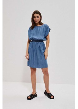 Letnia sukienka damska z lyocellu niebieska ze sklepu 5.10.15 w kategorii Sukienki - zdjęcie 169718349