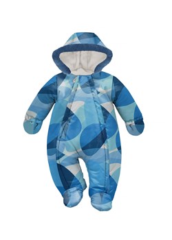 Kombinezon niemowlęcy w geometryczne wzory zimowy Winter 2023 niebieski ze sklepu 5.10.15 w kategorii Kombinezony i kurtki - zdjęcie 169718525