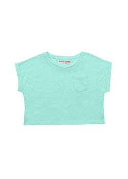 Top bawełniany dla niemowlaka - miętowy ze sklepu 5.10.15 w kategorii Koszulki niemowlęce - zdjęcie 169718597
