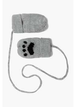 Rękawiczki niemowlęce z łapkami szare ze sklepu 5.10.15 w kategorii Rękawiczki dziecięce - zdjęcie 169718678