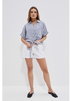 Koszula damska z ozdobnym wiązaniem w paski ze sklepu 5.10.15 w kategorii Koszule damskie - zdjęcie 169718785