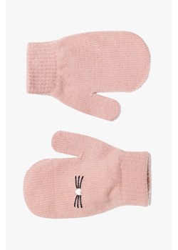 Rękawiczki dziewczęce Kotki różowe ze sklepu 5.10.15 w kategorii Rękawiczki dziecięce - zdjęcie 169718796