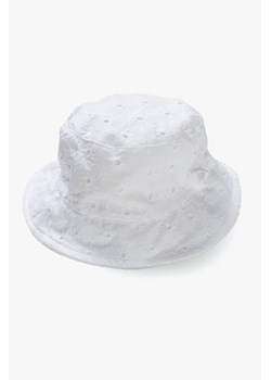 Bawełniany biały kapelusz dziewczęcy z ozdobną kokardką ze sklepu 5.10.15 w kategorii Kapelusze damskie - zdjęcie 169718835