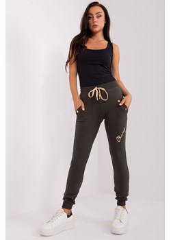 Khaki damskie spodnie dresowe z napisem ze sklepu 5.10.15 w kategorii Spodnie damskie - zdjęcie 169718838