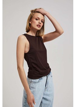 Koszulka damska na ramiączka brązowa ze sklepu 5.10.15 w kategorii Bluzki damskie - zdjęcie 169718959