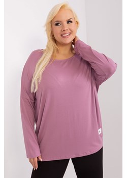 Bluzka plus size z długim rękawem ciemny różowy ze sklepu 5.10.15 w kategorii Bluzki damskie - zdjęcie 169719107