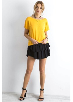 Ciemnożółty t-shirt damski Fire ze sklepu 5.10.15 w kategorii Bluzki damskie - zdjęcie 169719137