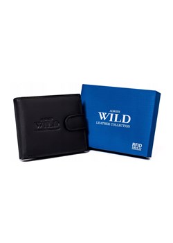 Duży, skórzany portfel męski na zatrzask - Always Wild czarny ze sklepu 5.10.15 w kategorii Portfele męskie - zdjęcie 169719188
