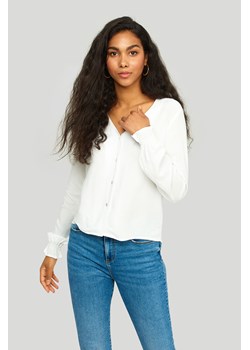 Wiskozowa bluzka damska na guziki - biała ze sklepu 5.10.15 w kategorii Bluzki damskie - zdjęcie 169719215