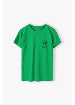 Bawełniany zielony t-shirt dla chłopca - RULES ze sklepu 5.10.15 w kategorii T-shirty chłopięce - zdjęcie 169719847