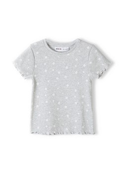 Prążkowana bluzka dla niemowlaka- szara ze sklepu 5.10.15 w kategorii Koszulki niemowlęce - zdjęcie 169719995