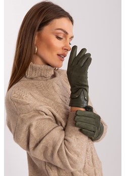 Dotykowe rękawiczki damskie khaki ze sklepu 5.10.15 w kategorii Rękawiczki damskie - zdjęcie 169720347