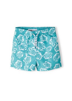 Niebieskie szorty kąpielowe dla chłopca w żółwie ze sklepu 5.10.15 w kategorii Kąpielówki chłopięce - zdjęcie 169720385