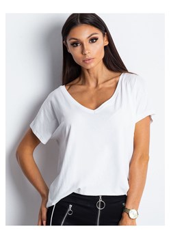 Luźny t-shirt damski- biały ze sklepu 5.10.15 w kategorii Bluzki damskie - zdjęcie 169720438
