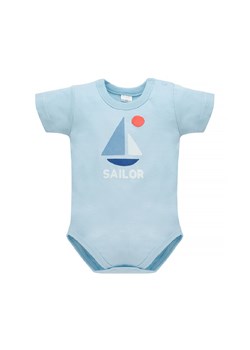 Body dla niemowlaka z krótkim rękawem Sailor niebieski ze sklepu 5.10.15 w kategorii Body niemowlęce - zdjęcie 169720647