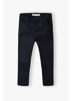 Ciemnoszare spodnie chłopięce typu chinosy z bawełny ze sklepu 5.10.15 w kategorii Spodnie chłopięce - zdjęcie 169720776