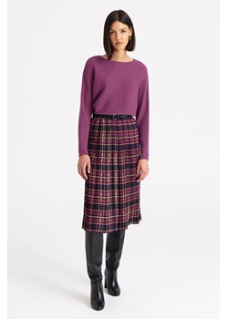 Sweter nierozpinany damski - wrzosowy - Greenpoint ze sklepu 5.10.15 w kategorii Swetry damskie - zdjęcie 169720796