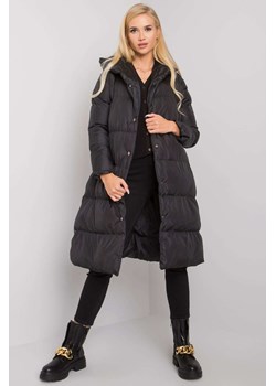 Czarna pikowana kurtka damska z kapturem ze sklepu 5.10.15 w kategorii Płaszcze damskie - zdjęcie 169721146
