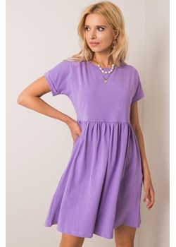 Rue Paris Sukienka z krótkim rękawem - fioletowy ze sklepu 5.10.15 w kategorii Sukienki - zdjęcie 169721305