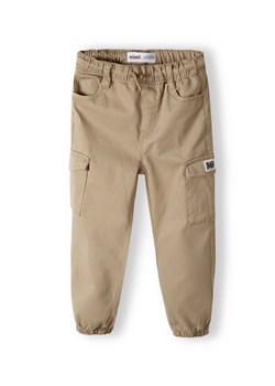 Beżowe spodnie typu bojówki dla niemowlaka ze sklepu 5.10.15 w kategorii Spodnie i półśpiochy - zdjęcie 169721386