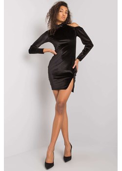 Sukienka z długim rękawem-czarna mini ze sklepu 5.10.15 w kategorii Sukienki - zdjęcie 169721819