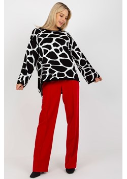 Biało-czarny wzorzysty sweter damski ze sklepu 5.10.15 w kategorii Swetry damskie - zdjęcie 169721886