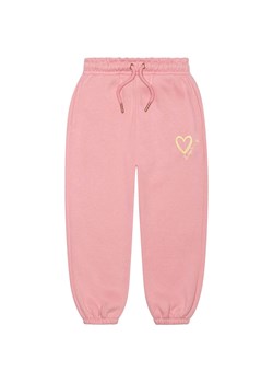 Różowe spodnie dresowe dla dziewczynki ze sklepu 5.10.15 w kategorii Spodnie dziewczęce - zdjęcie 169721929