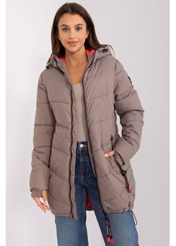 Jasnobrązowa kurtka zimowa z kapturem sublevel ze sklepu 5.10.15 w kategorii Kurtki damskie - zdjęcie 169722085