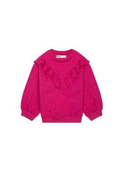 Różowa bluza dziewczęca z falbanką ze sklepu 5.10.15 w kategorii Bluzy dziewczęce - zdjęcie 169722156