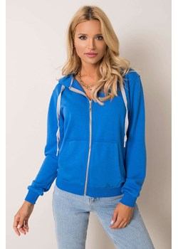 Ciemnoniebieska bluza rozpinana z kapturem Linda ze sklepu 5.10.15 w kategorii Bluzy damskie - zdjęcie 169722198