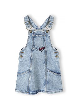 Bawełniana jeansowa sukienka ogrodniczka dla dziewczynki ze sklepu 5.10.15 w kategorii Spódnice dziewczęce - zdjęcie 169722279