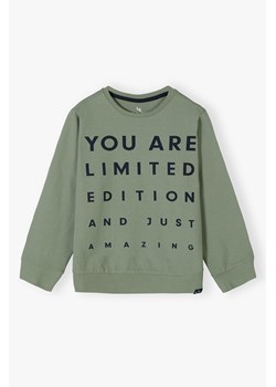 Bluzka dla chłopca bawełniana zielona ze sklepu 5.10.15 w kategorii Bluzy chłopięce - zdjęcie 169722396