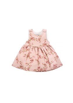 Bawełniana sukienka niemowlęca w kwiaty różowa ze sklepu 5.10.15 w kategorii Sukienki niemowlęce - zdjęcie 169722429