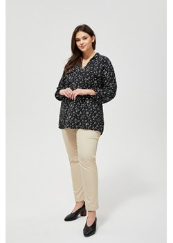 Czarna koszula damska z geometrycznym wzorem ze sklepu 5.10.15 w kategorii Koszule damskie - zdjęcie 169722455