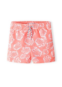 Różowe szorty kąpielowe dla chłopca w żółwie ze sklepu 5.10.15 w kategorii Kąpielówki chłopięce - zdjęcie 169722487
