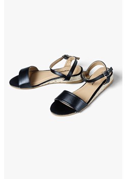 Sandały damskie na koturnie czarne ze sklepu 5.10.15 w kategorii Sandały damskie - zdjęcie 169722496