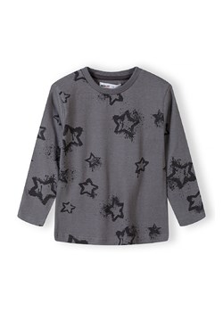 Szara bluzka chłopięca z długim rękawem w gwiazdy ze sklepu 5.10.15 w kategorii T-shirty chłopięce - zdjęcie 169722816