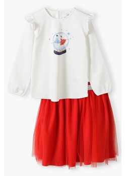 Komplet dziewczęcy na święta bluzka tiulowa spódniczka ze sklepu 5.10.15 w kategorii Komplety dziewczęce - zdjęcie 169722915