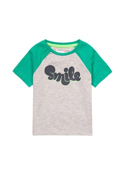 T-shirt niemowlęcy szary z napisem Smile ze sklepu 5.10.15 w kategorii Koszulki niemowlęce - zdjęcie 169723046