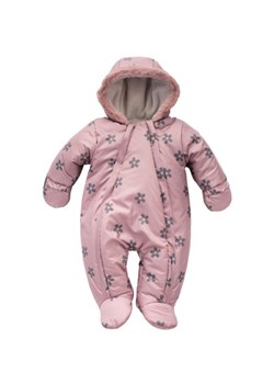 Kombinezon niemowlęcy w kwiaty - różowy ze sklepu 5.10.15 w kategorii Kombinezony i kurtki - zdjęcie 169723275