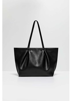 Torebka damska z imitacją skóry czarna ze sklepu 5.10.15 w kategorii Torby Shopper bag - zdjęcie 169723558